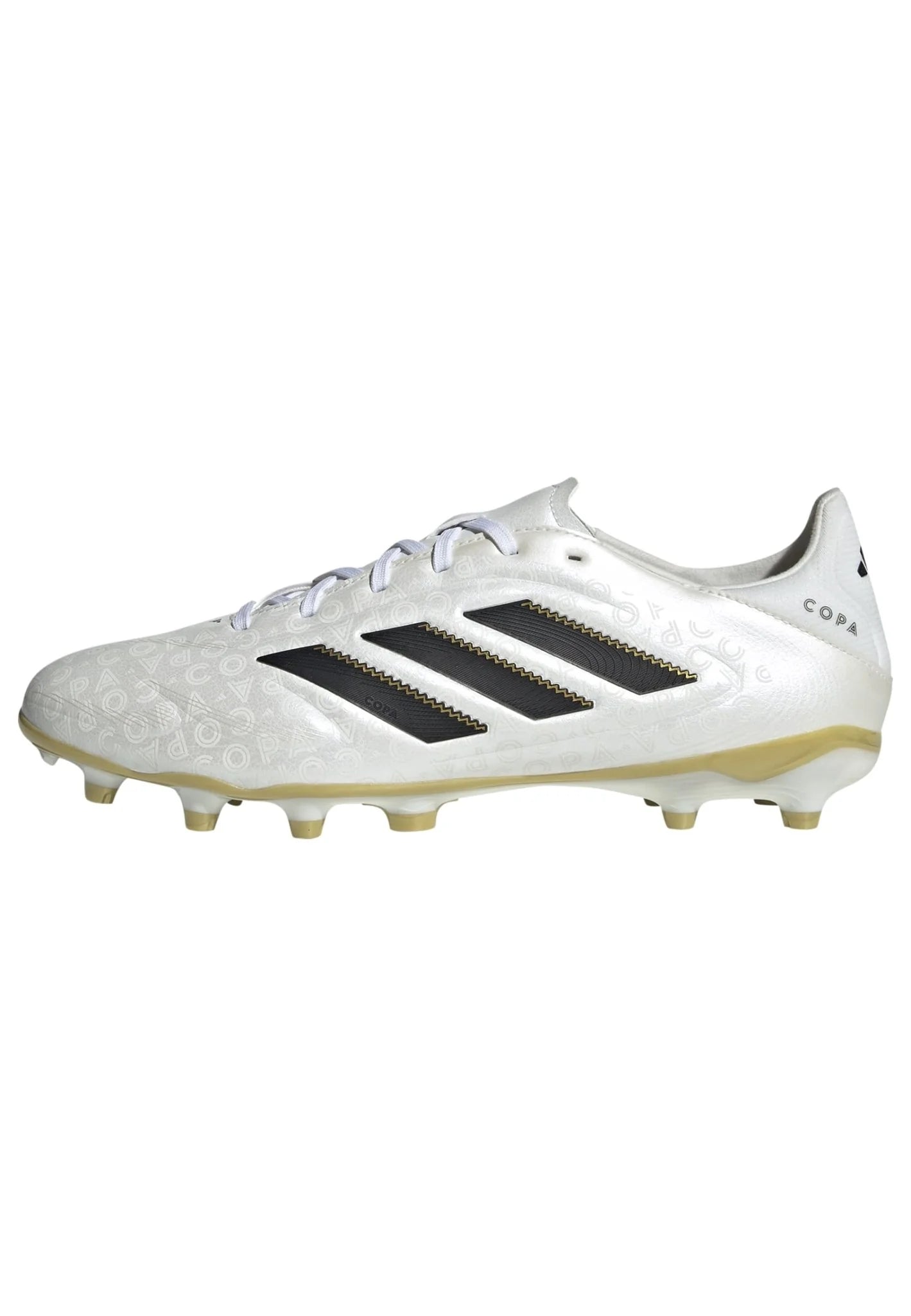 adidas Copa Pure 3 League Firm Multi Ground Boots White Black Gold
