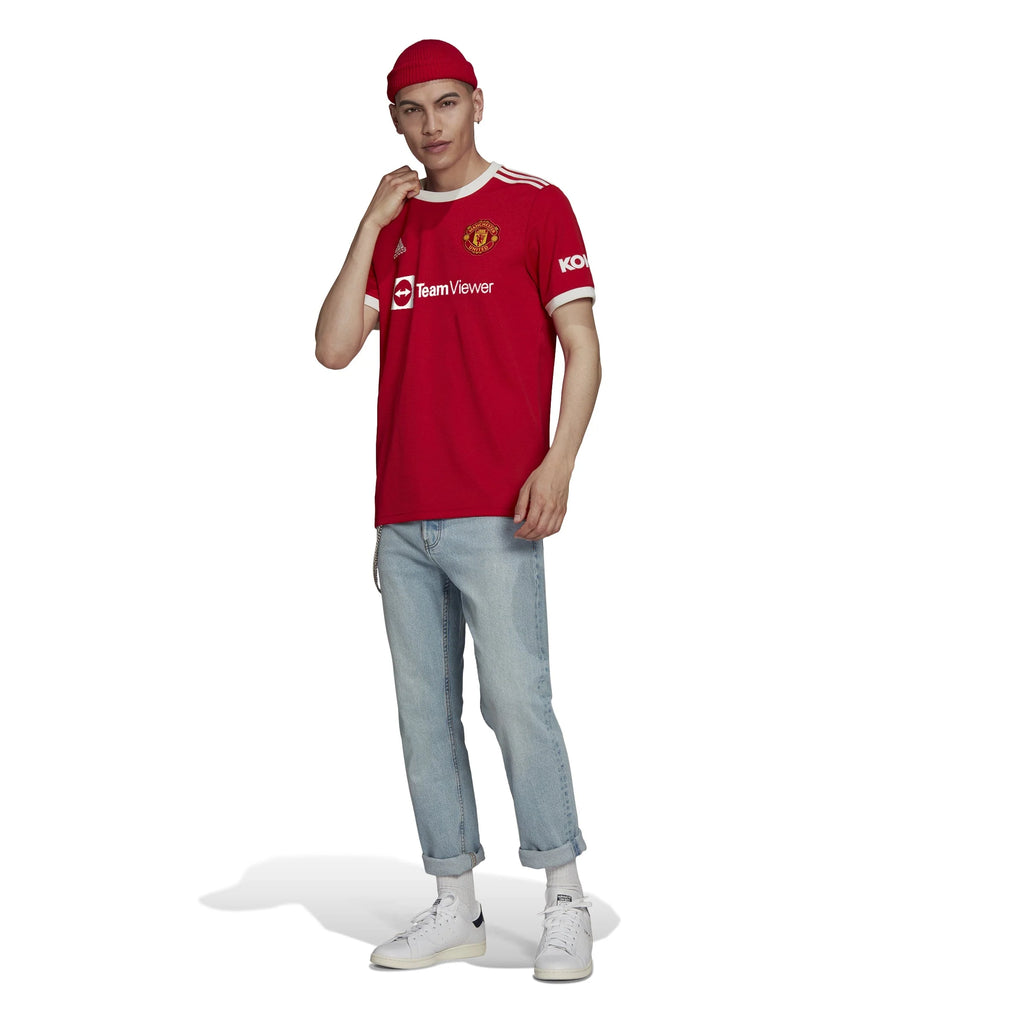 adidas Mens Manchester United Home Jersey 21