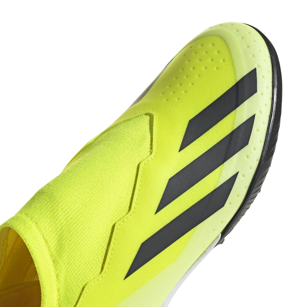 adidas X Crazyfast League Laceless TF Laceless Turf Boots Solar Yellow Black White