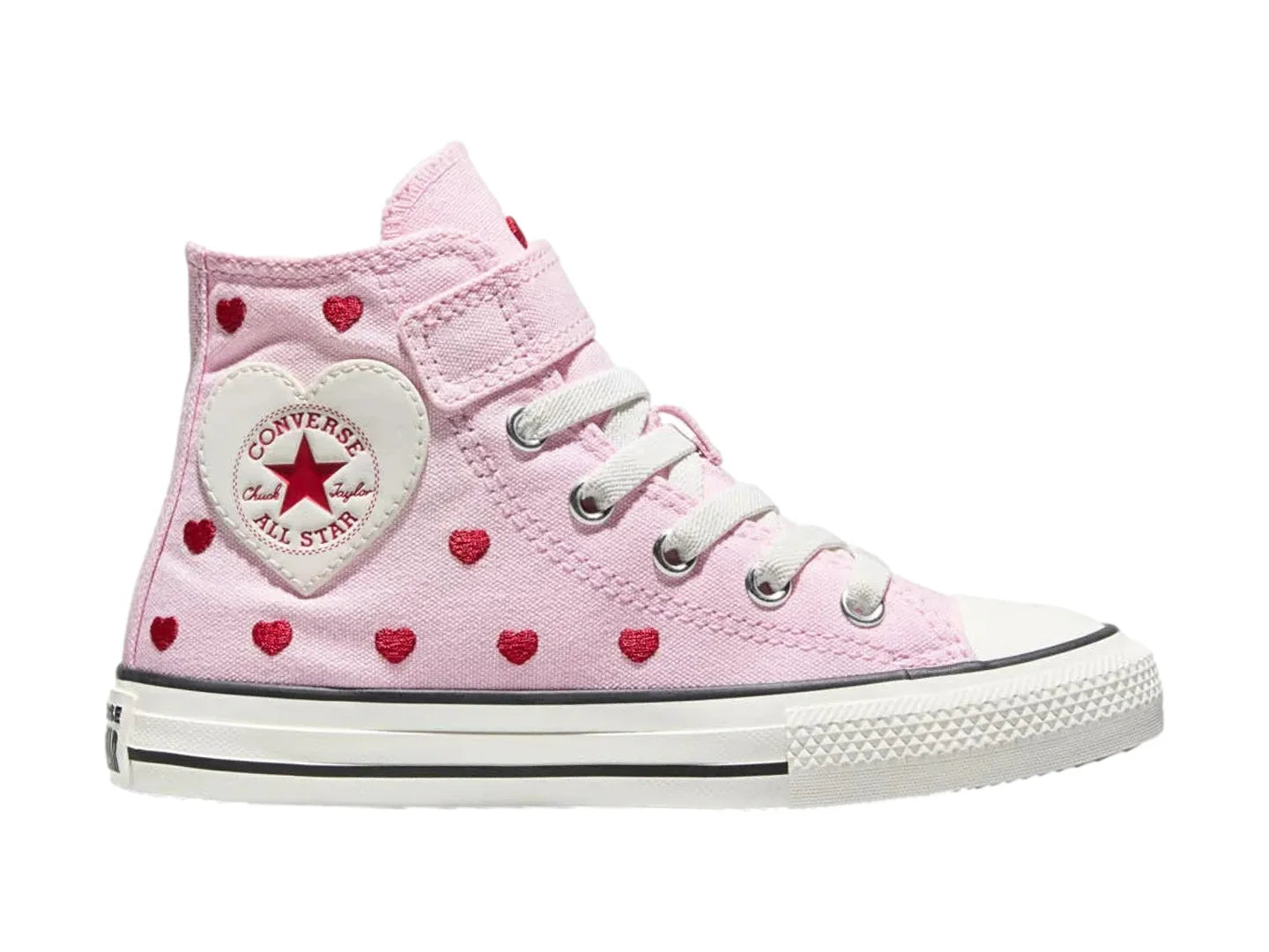 Tenis Converse Hearts Roses Rosa para Niña