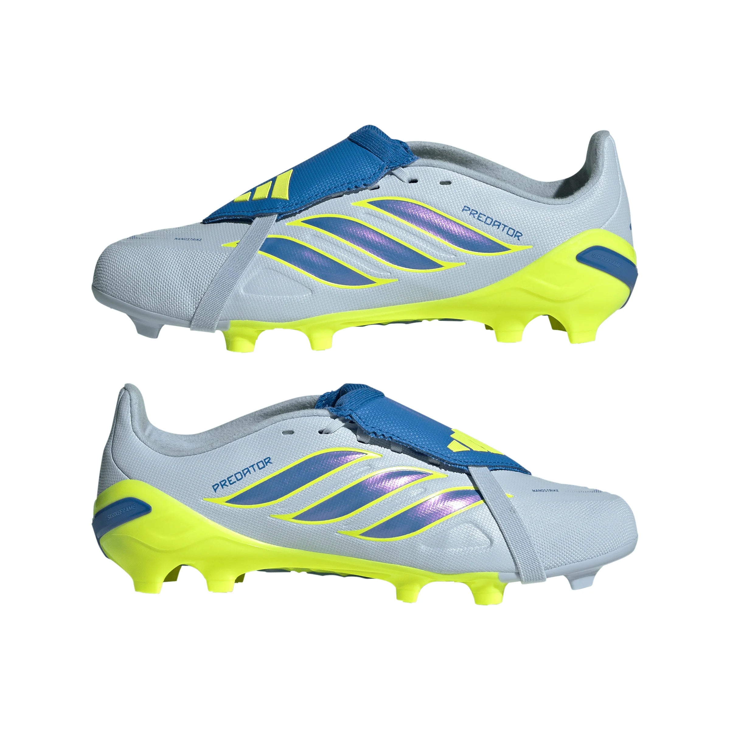 adidas Predator League Fold Over Tongue FG Firm Ground Youth Soccer Cleats Sky Blue Yellow