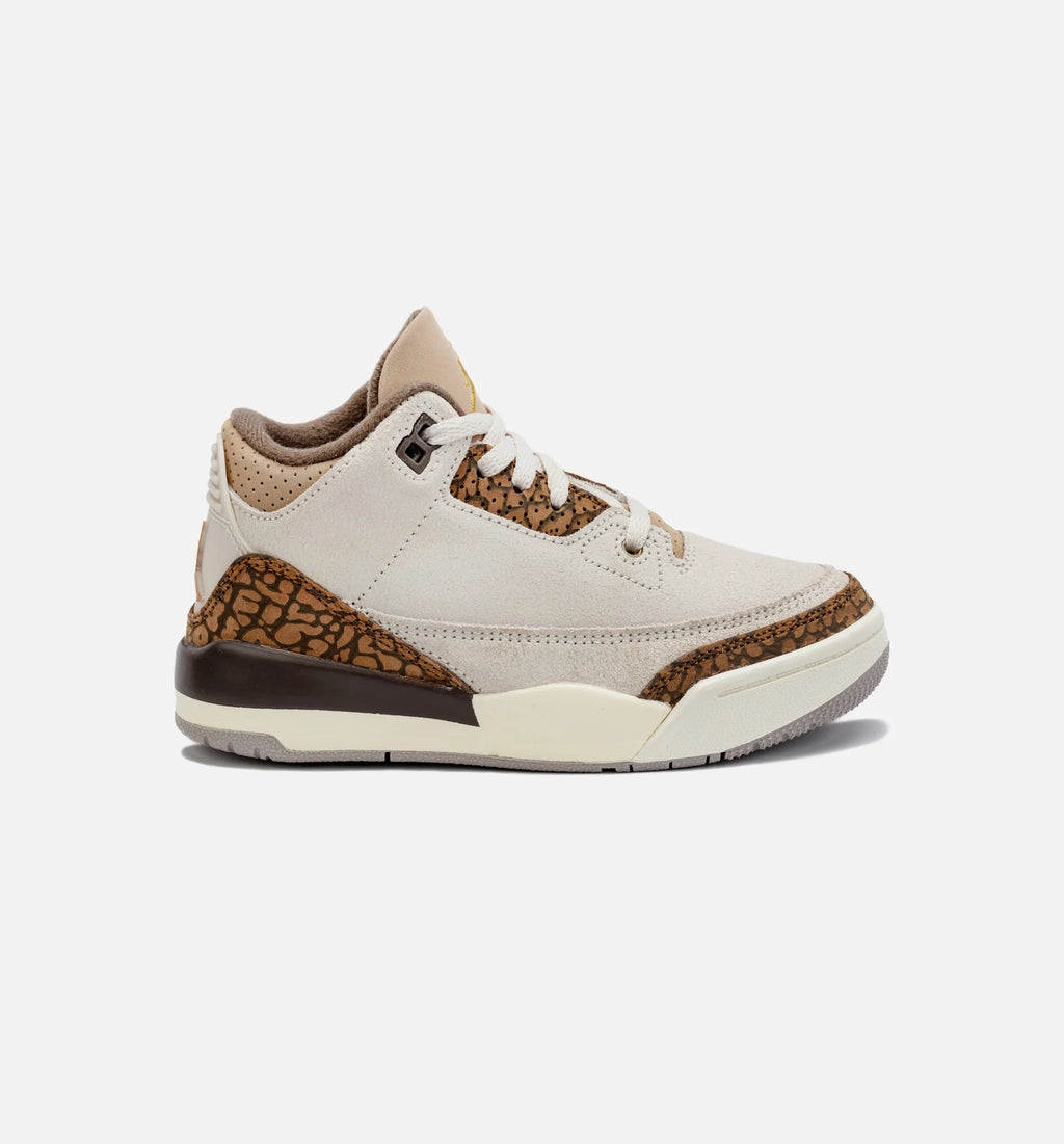 Air Jordan 3 Retro Palomino Preschool Lifestyle Shoe Light Orewood Brown Palomino