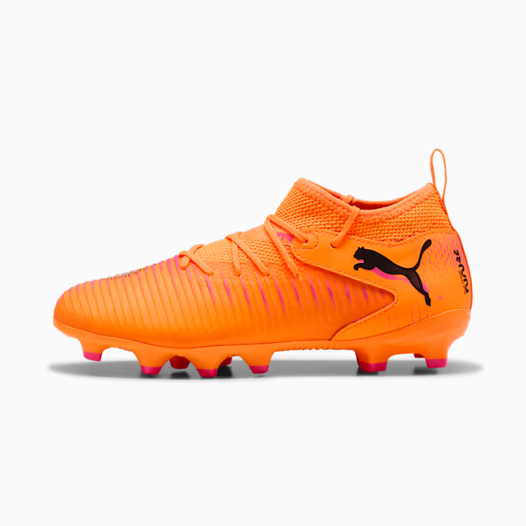 PUMA Future 8 Match FG AG Youth Soccer Cleats Orange Black