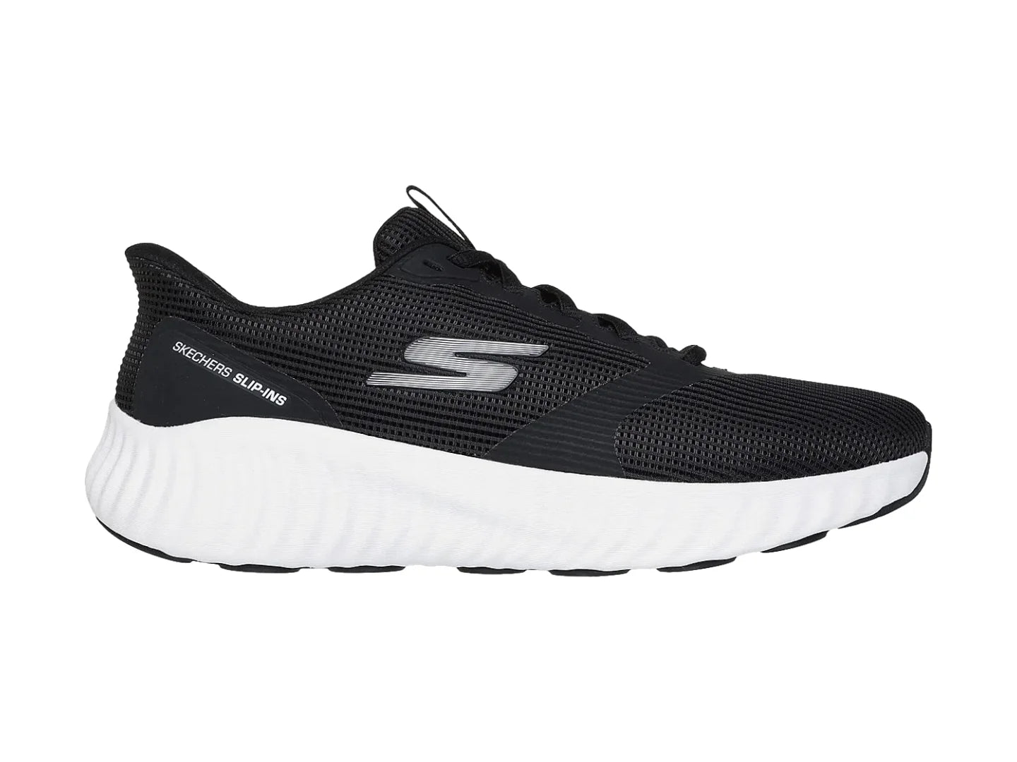 Tenis Skechers Go Run Now Negro y Blanco para Hombre