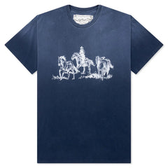 Goodbye Goodbye Tee Navy Blue