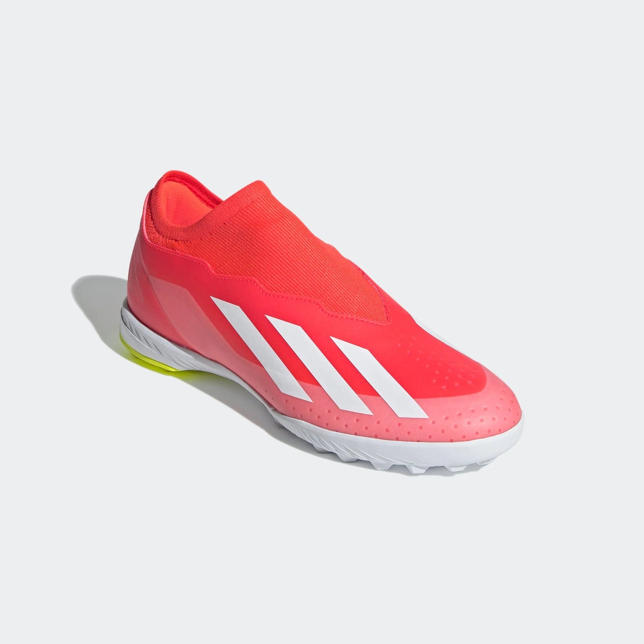 adidas X Crazyfast League Laceless TF Laceless Turf Boots Solar Red White Solar Yellow
