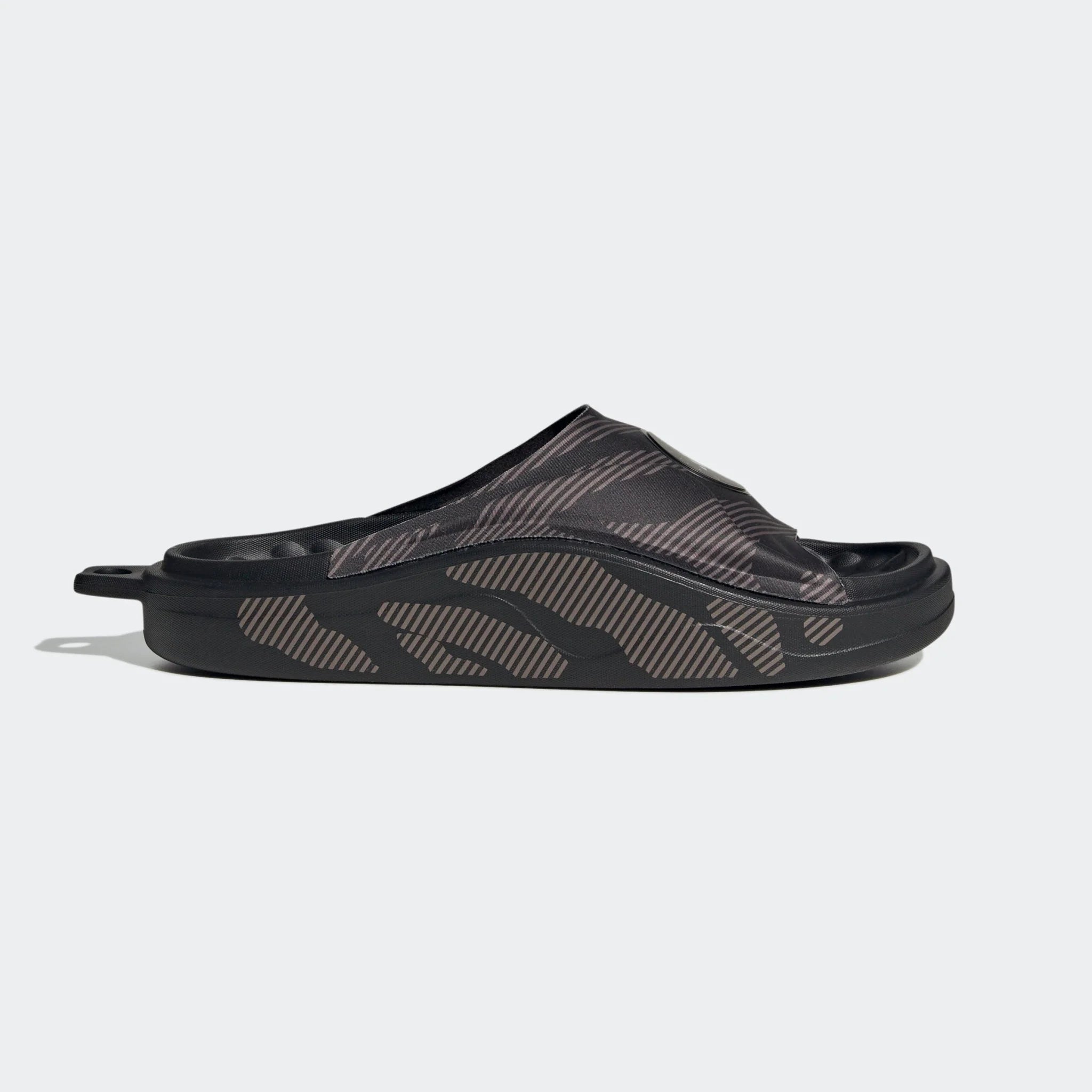 adidas by Stella McCartney Womens Slide Shoes Black Black Tech Earth