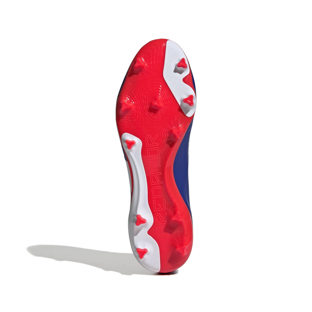 adidas Predator League Sock FG Firm Ground Soccer Cleats Lucid Blue White Solar Red