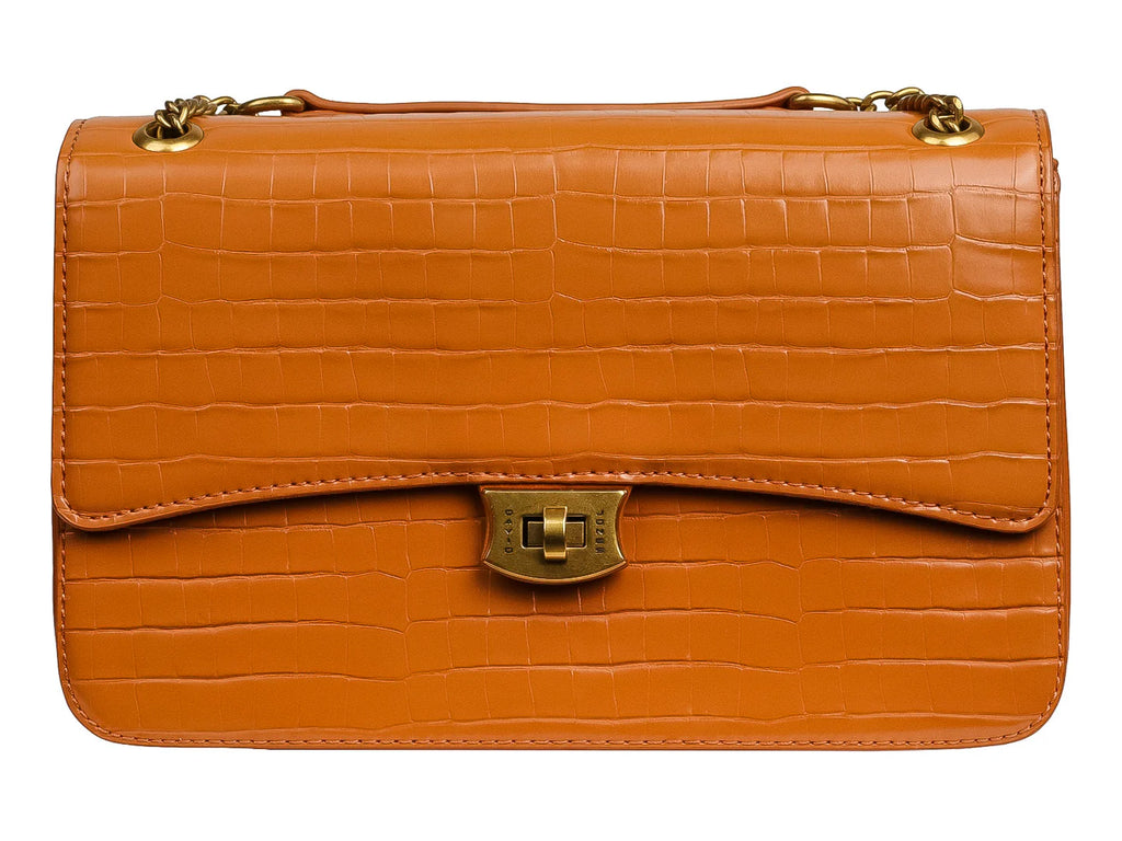 Bolsa de Hombro David Jones Color Caramelo para Mujer
