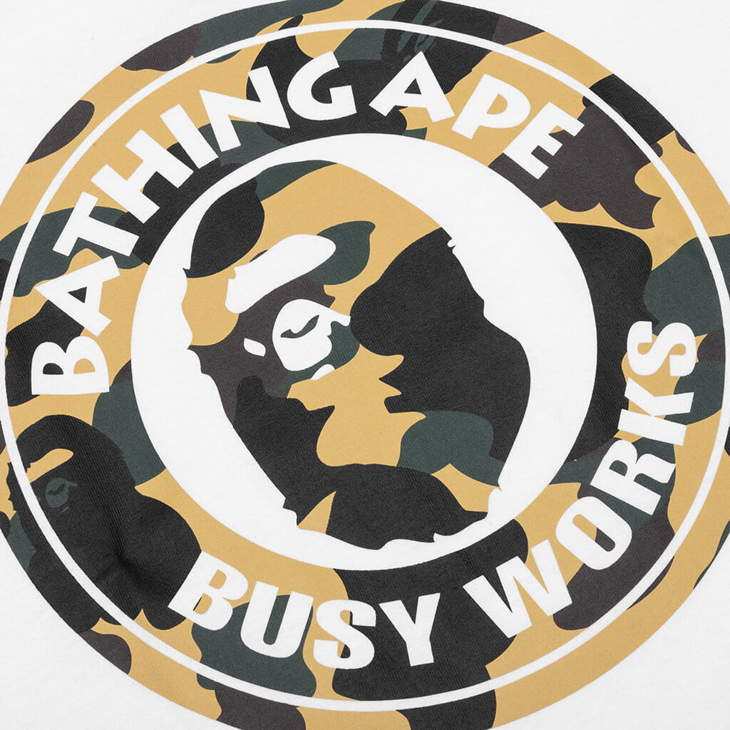 1st Camo Busy Works Tee White