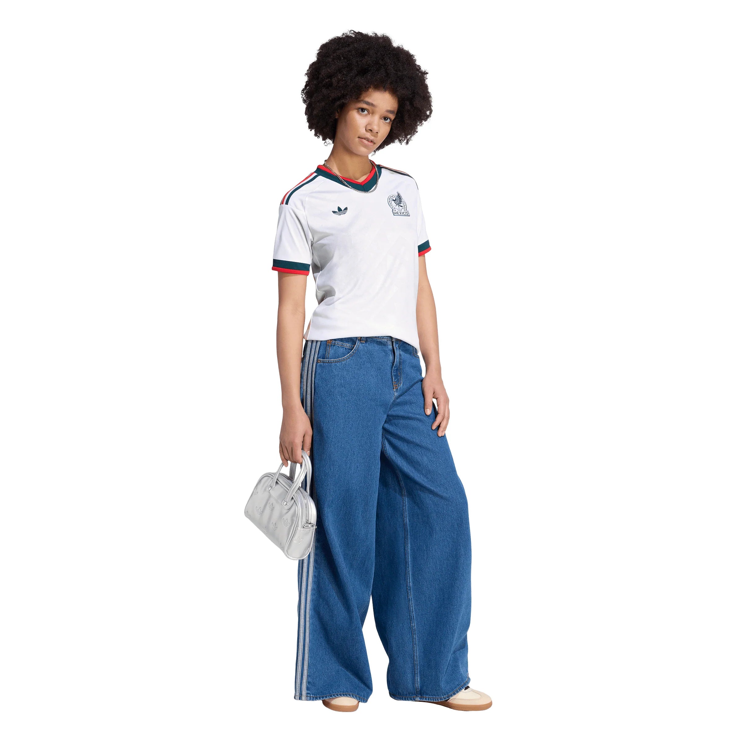 adidas Mexico Away Womens Soccer Jersey 2026 White