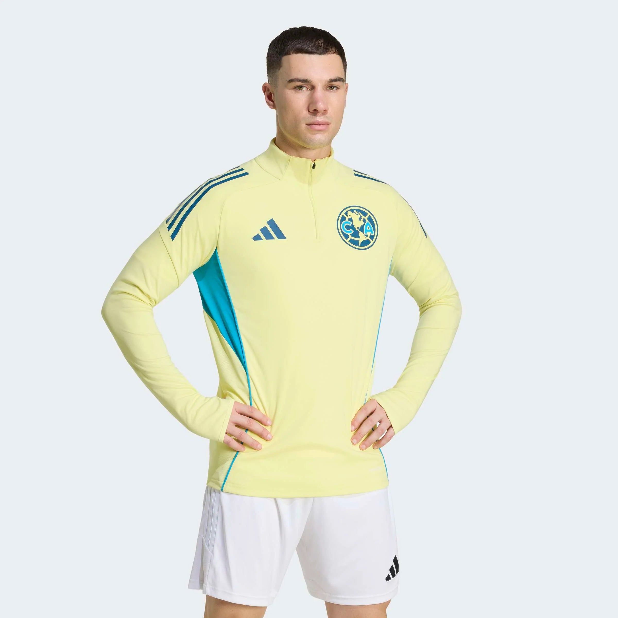 adidas Club America 25 26 Tiro25 Competition Mens Soccer Training Top Yellow Blue