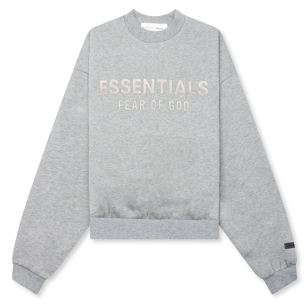Kids Fleece Crewneck Concrete Heather