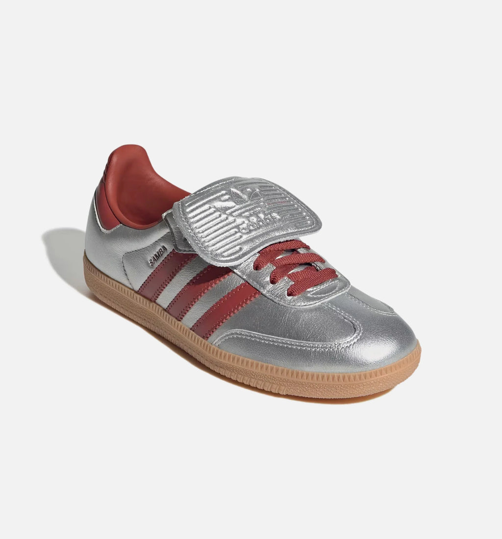 Samba LT Womens Lifestyle Shoe Silver Metallic Preloved Ruby Gum