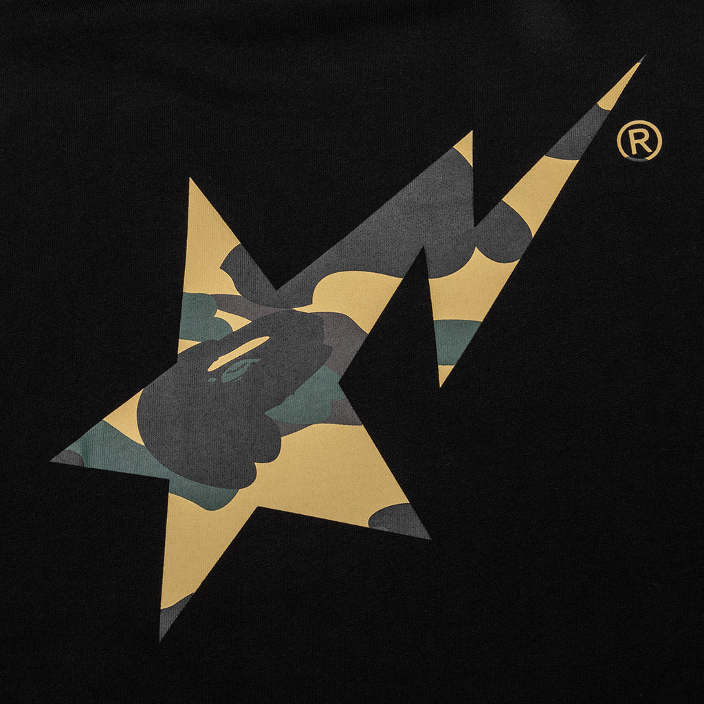 1st Camo Bape STA Tee Black Yellow