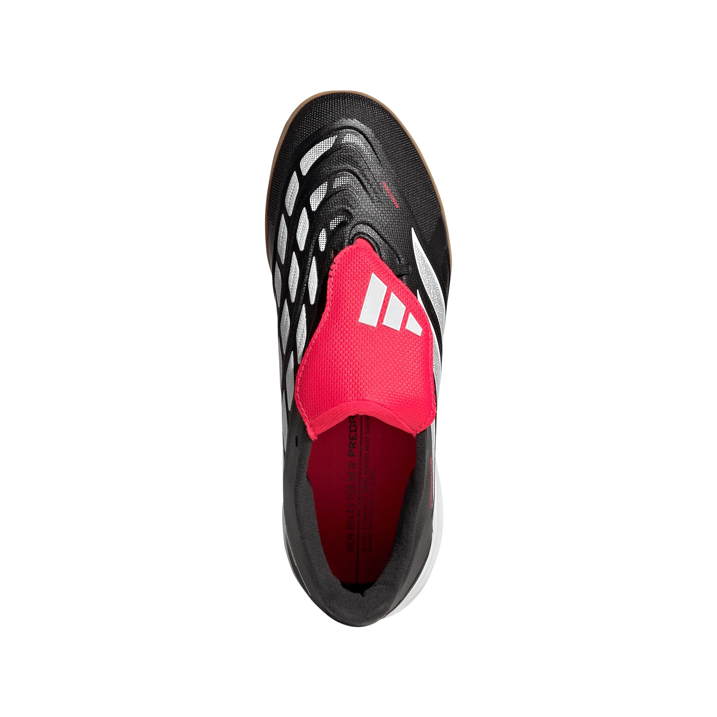 adidas Predator League Fold Over Tongue IN Indoor Youth Soccer Shoes Black White