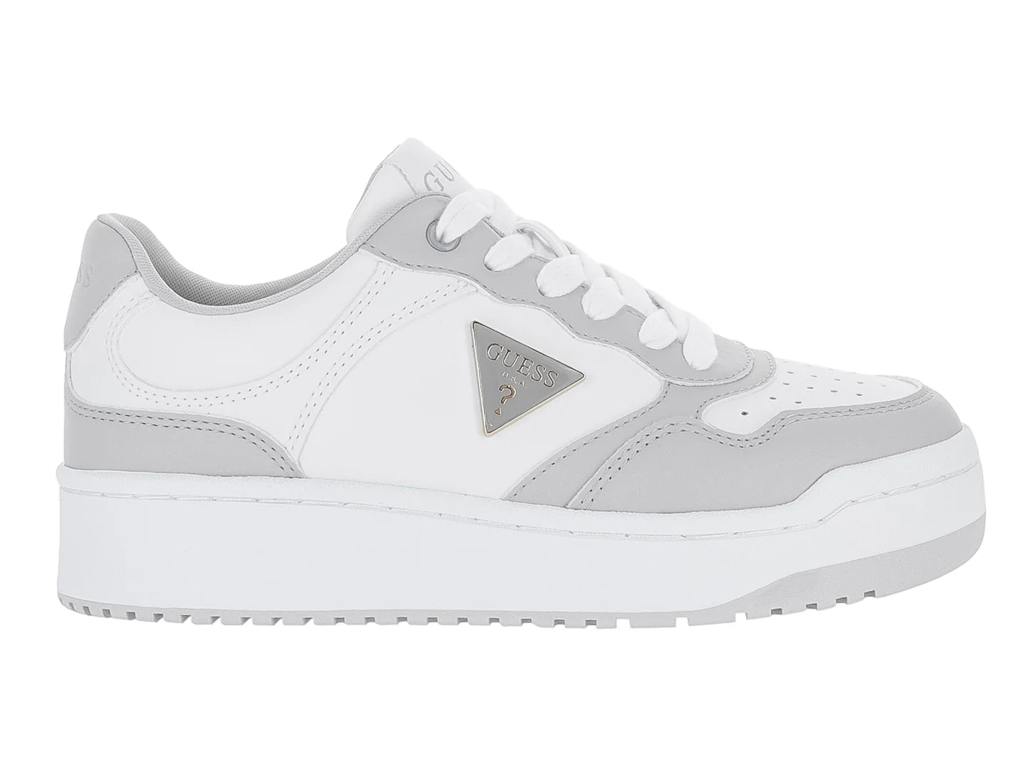Tenis Guess Miram Blanco y Gris para Mujer