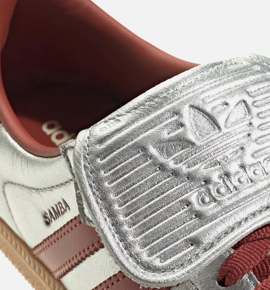 Samba LT Womens Lifestyle Shoe Silver Metallic Preloved Ruby Gum