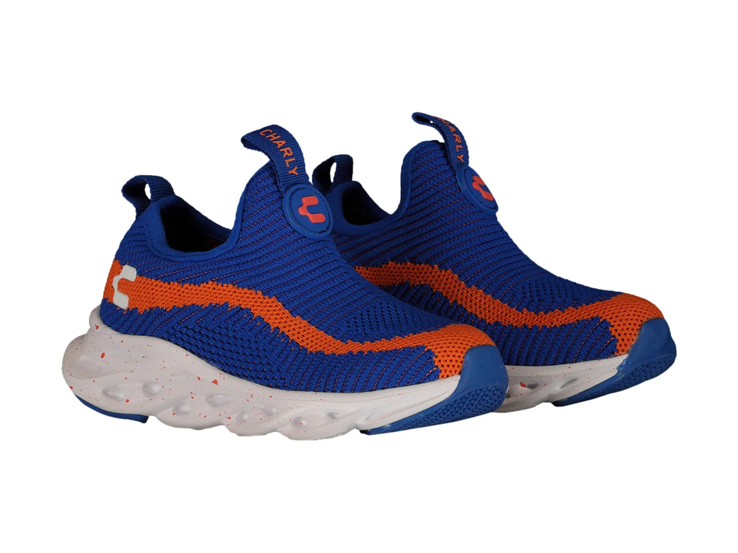 Tenis Charly Azul y Naranja para Niño