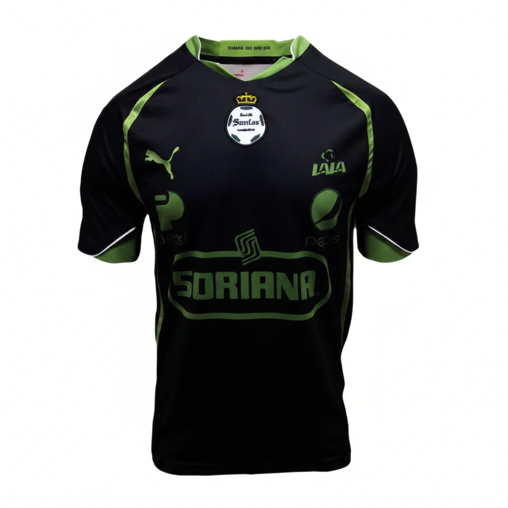 PUMA Santos Away Jersey 2011 12 Black Lime