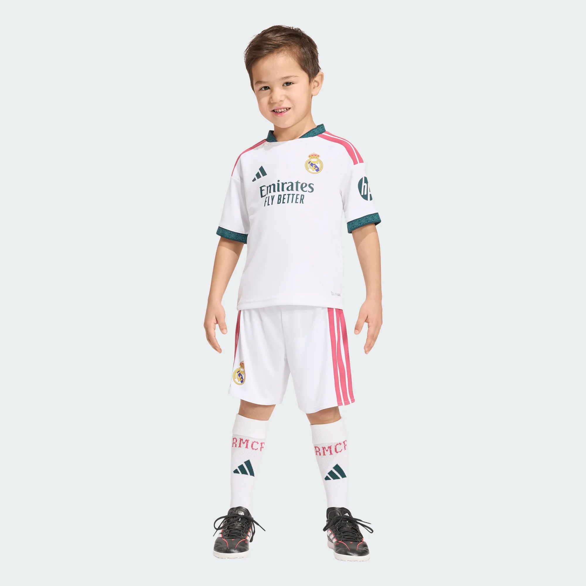 adidas Real Madrid Home Soccer Mini Kids Set 26 27 White