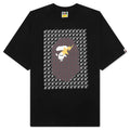 STA Houndstooth Ape Head Tee Black Brown