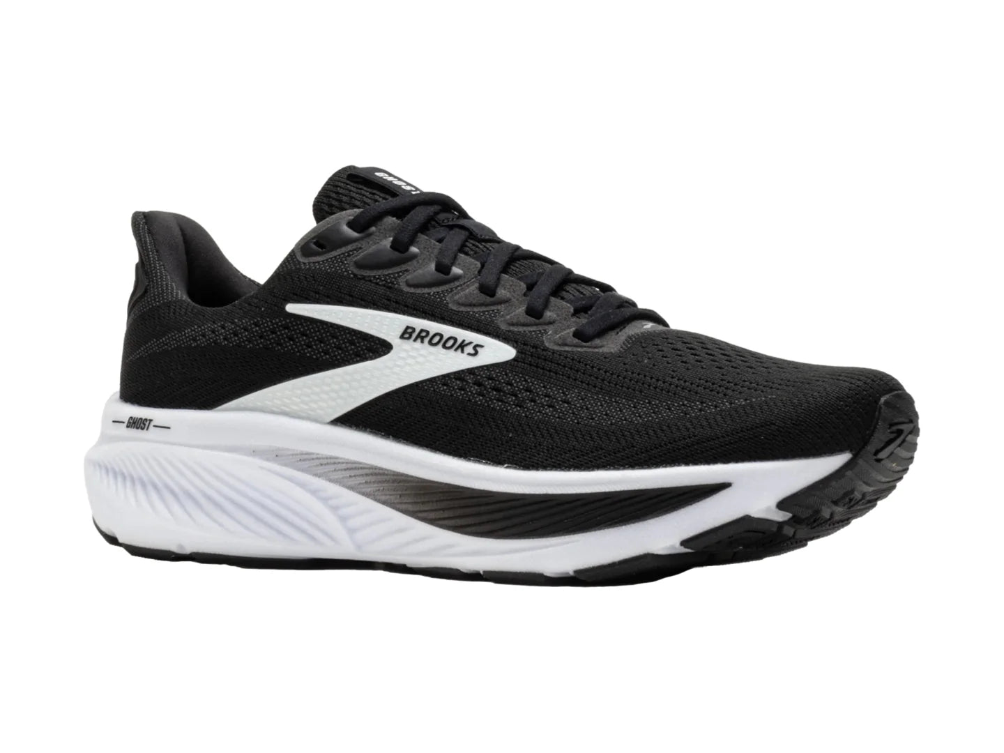 Tenis Brooks Ghost 17 Negro y Gris para Hombre