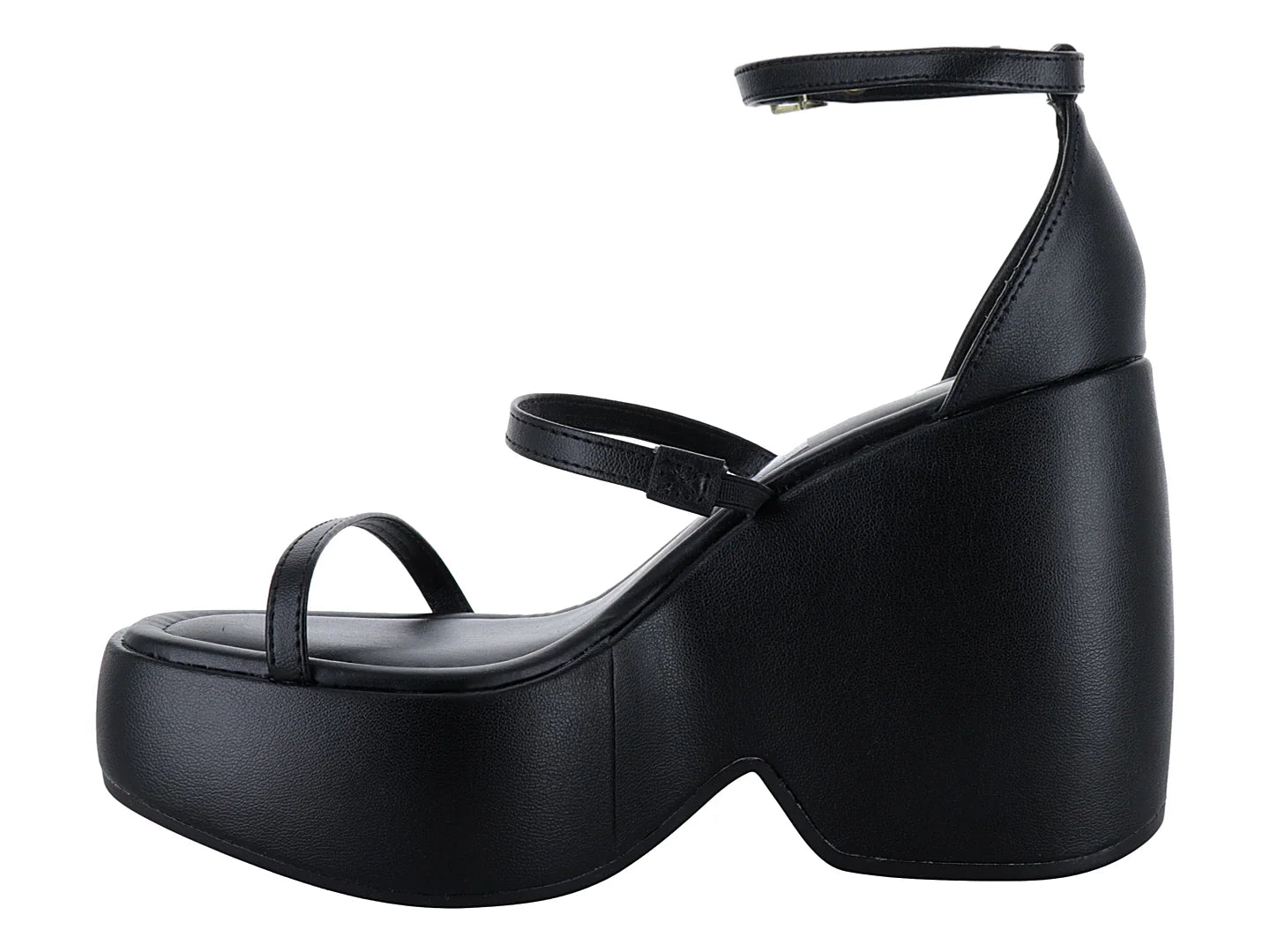 Sandalias Plataforma Moleca Negro para Mujer