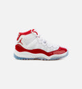 Air Jordan 11 Retro Cherry Preschool Lifestyle Shoe White Red