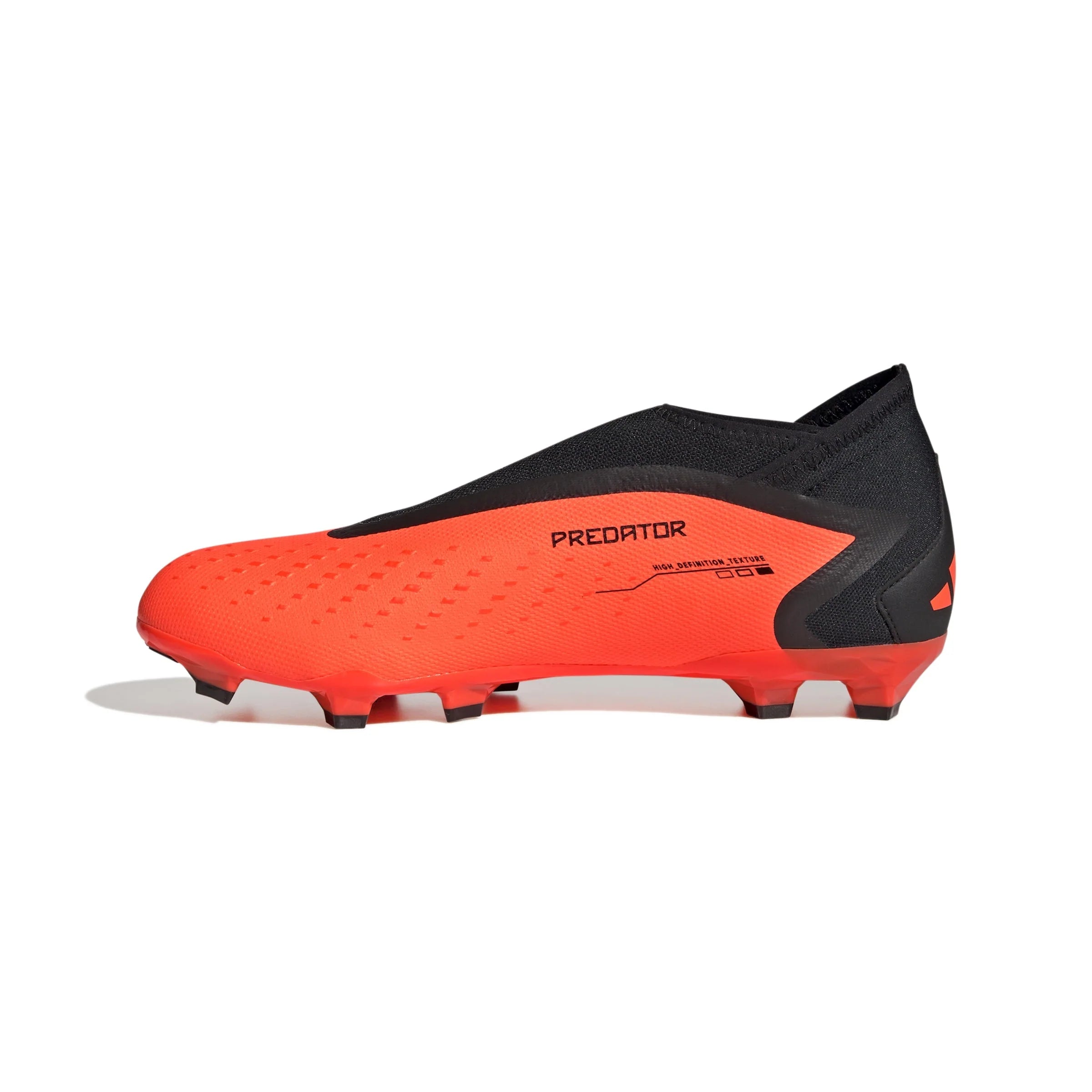 adidas Predator Accuracy3 Laceless FG Firm Ground Soccer Cleats Solar Orange Black Black
