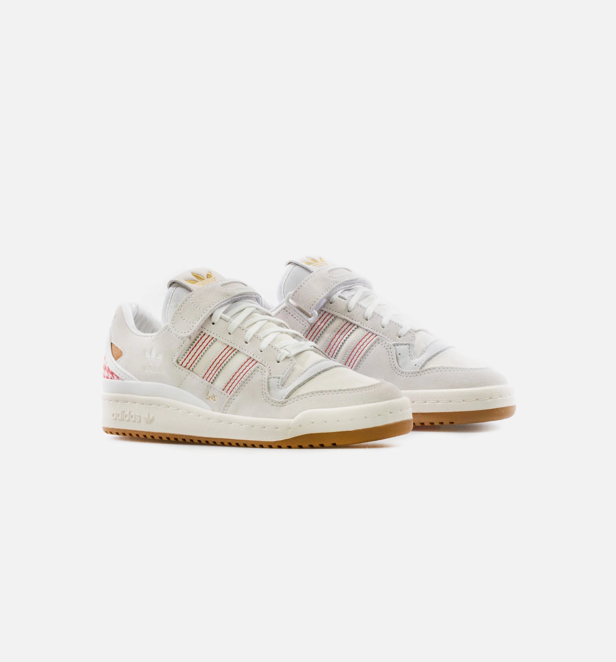 Forum 84 Low Mens Lifestyle Shoe Cream Red