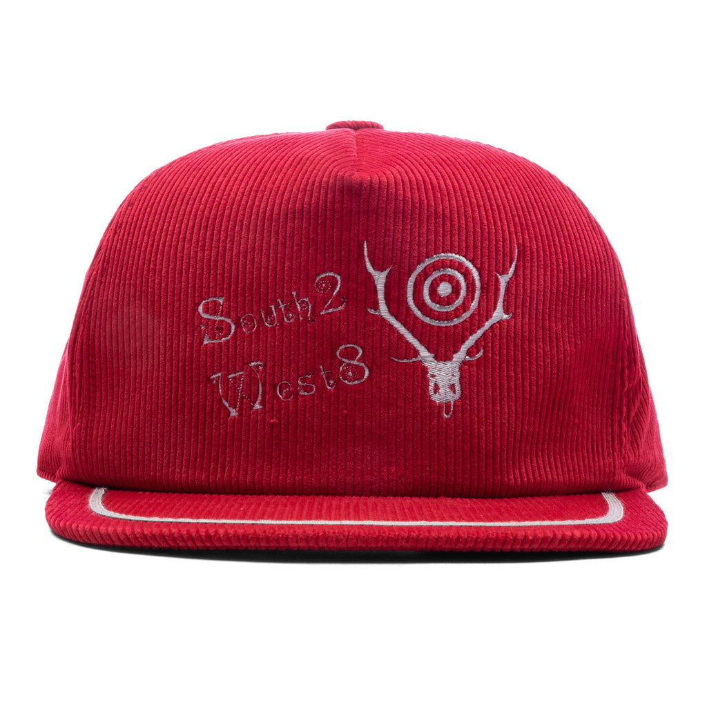 Corduroy Trucker Cap Red