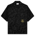 Polka Dot Camp Shirt Black