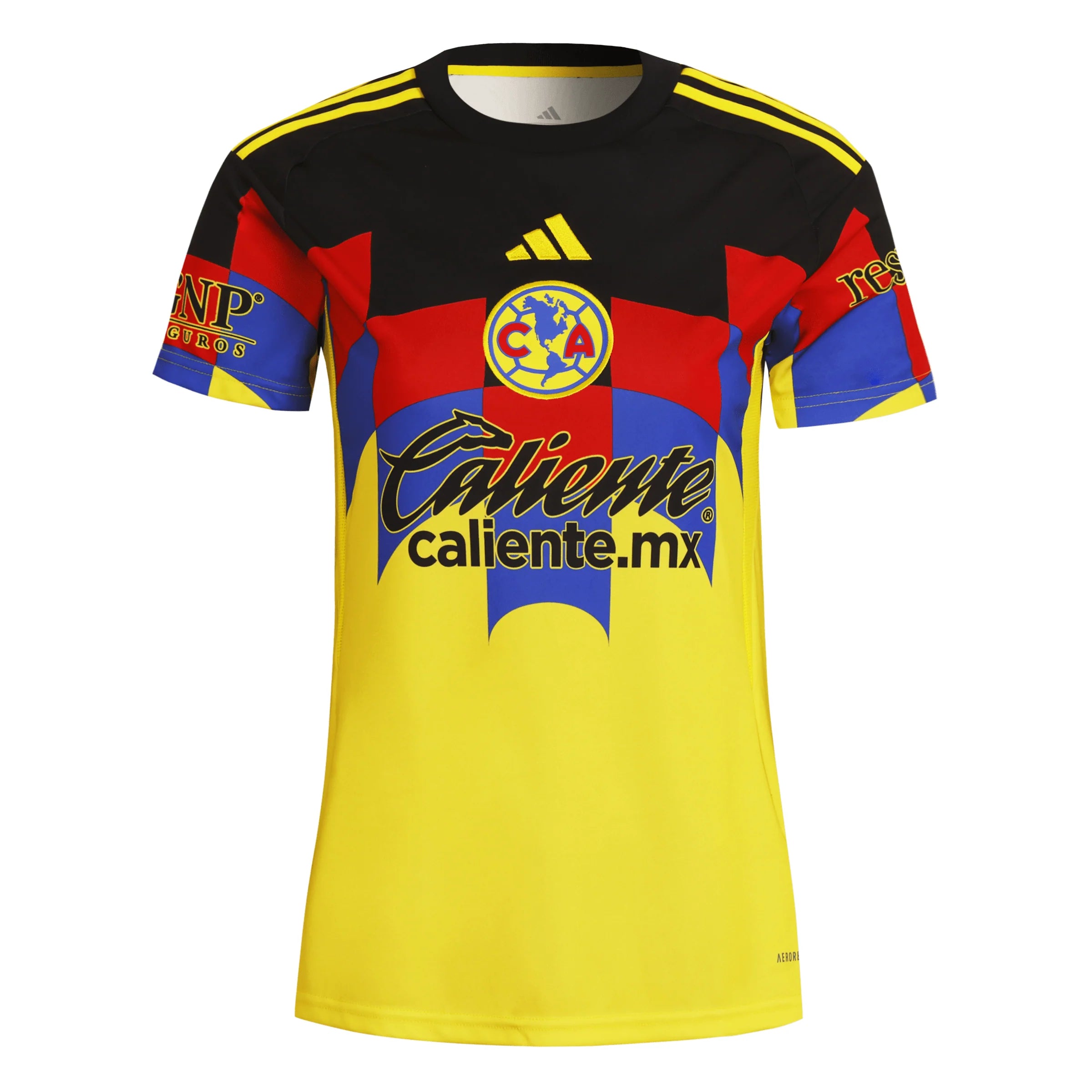 adidas Club América Womens Home Soccer Jersey 25 26 Yellow