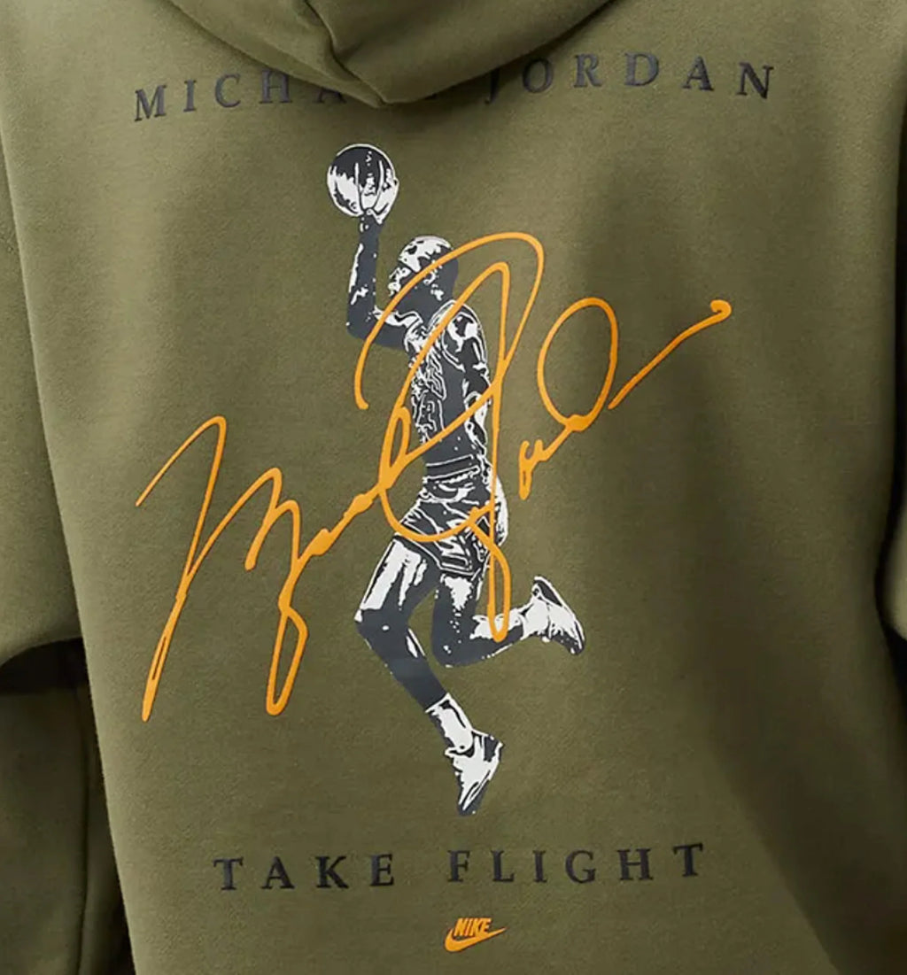 Essentials Graphics Pullover Mens Hoodie Olive