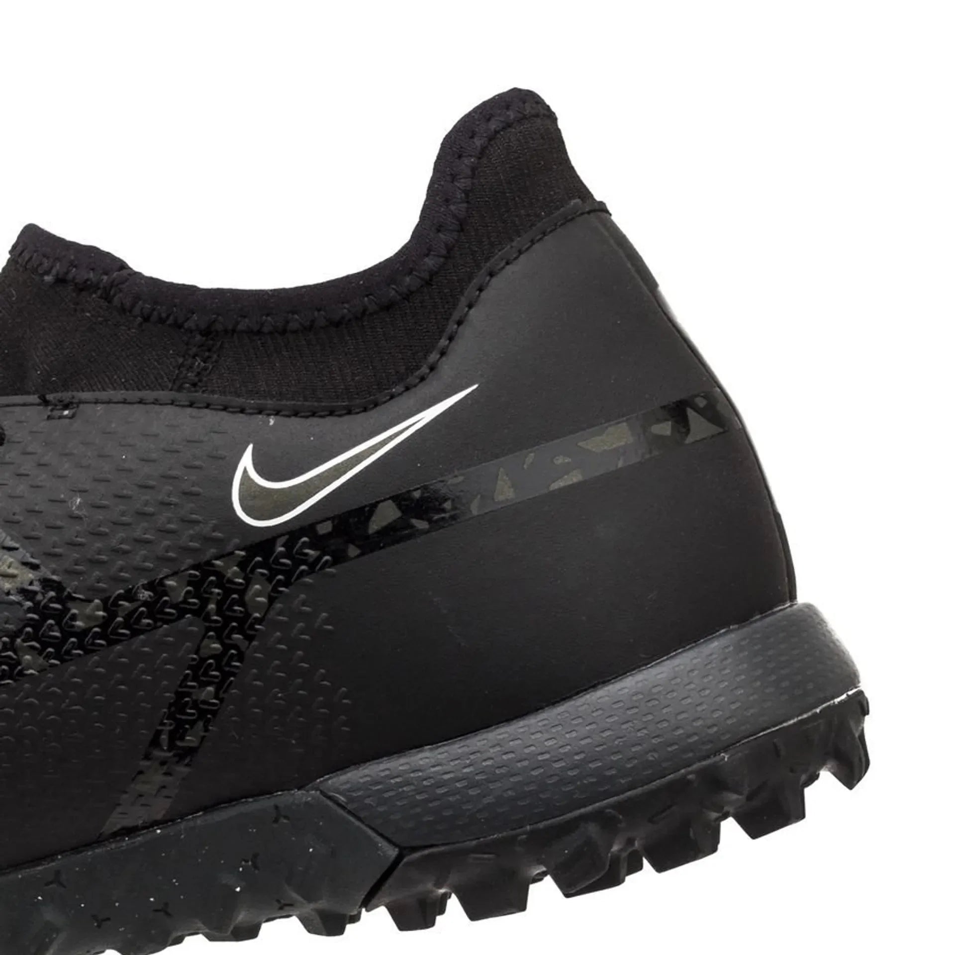 Nike Phantom GT2 Academy DF TF Turf Soccer Cleats Black Smoke Grey White