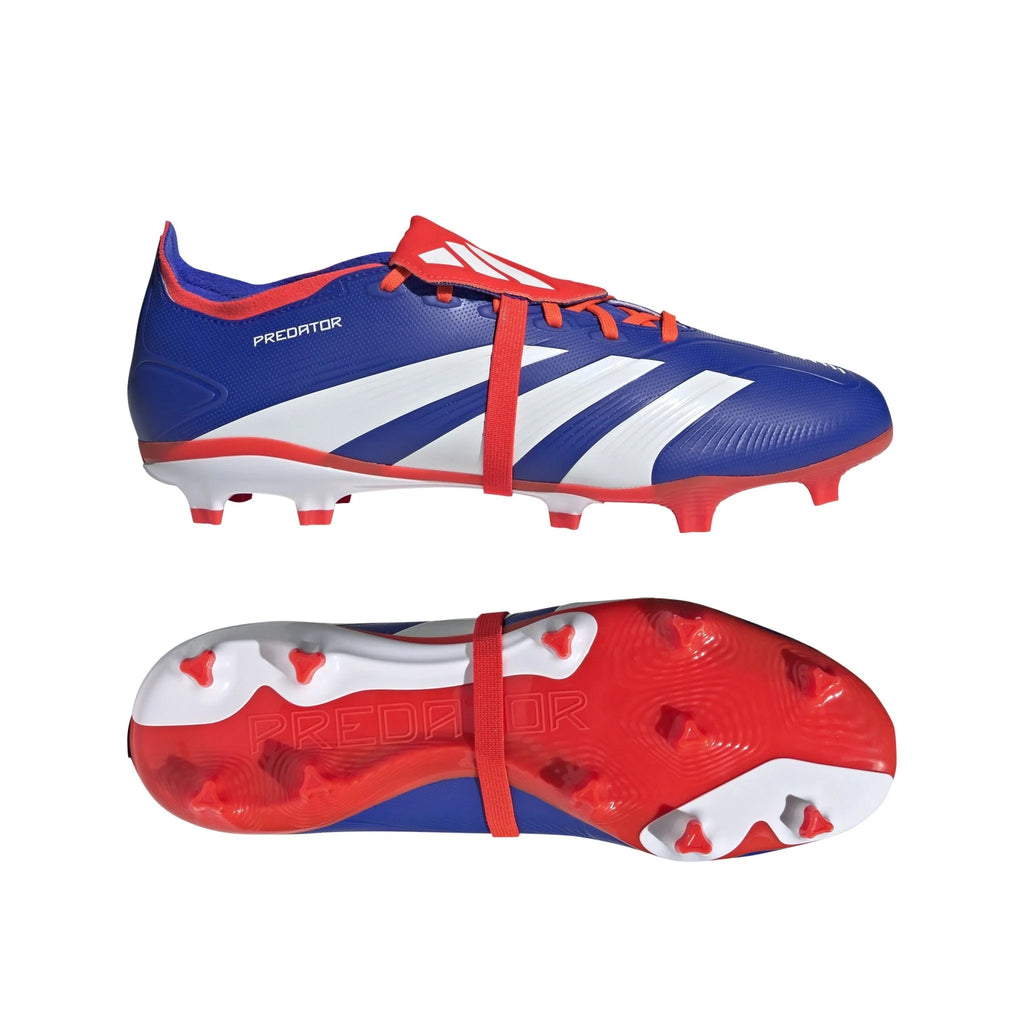 adidas Predator League FT FG Firm Ground Cleats Lucid Blue White Solar Red