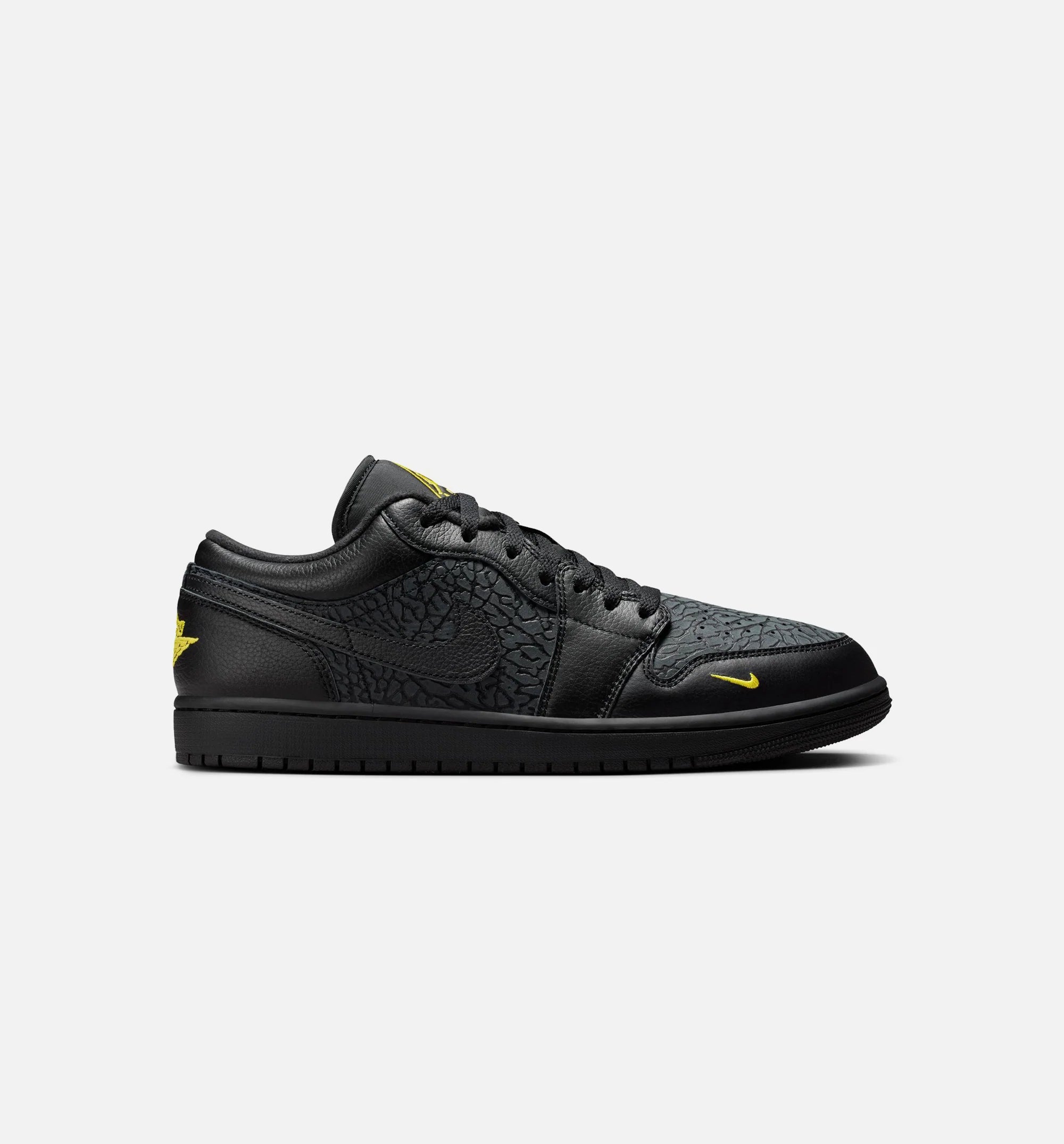 Air Jordan 1 Low SE Mens Lifestyle Shoe Black Anthracite Tour Yellow