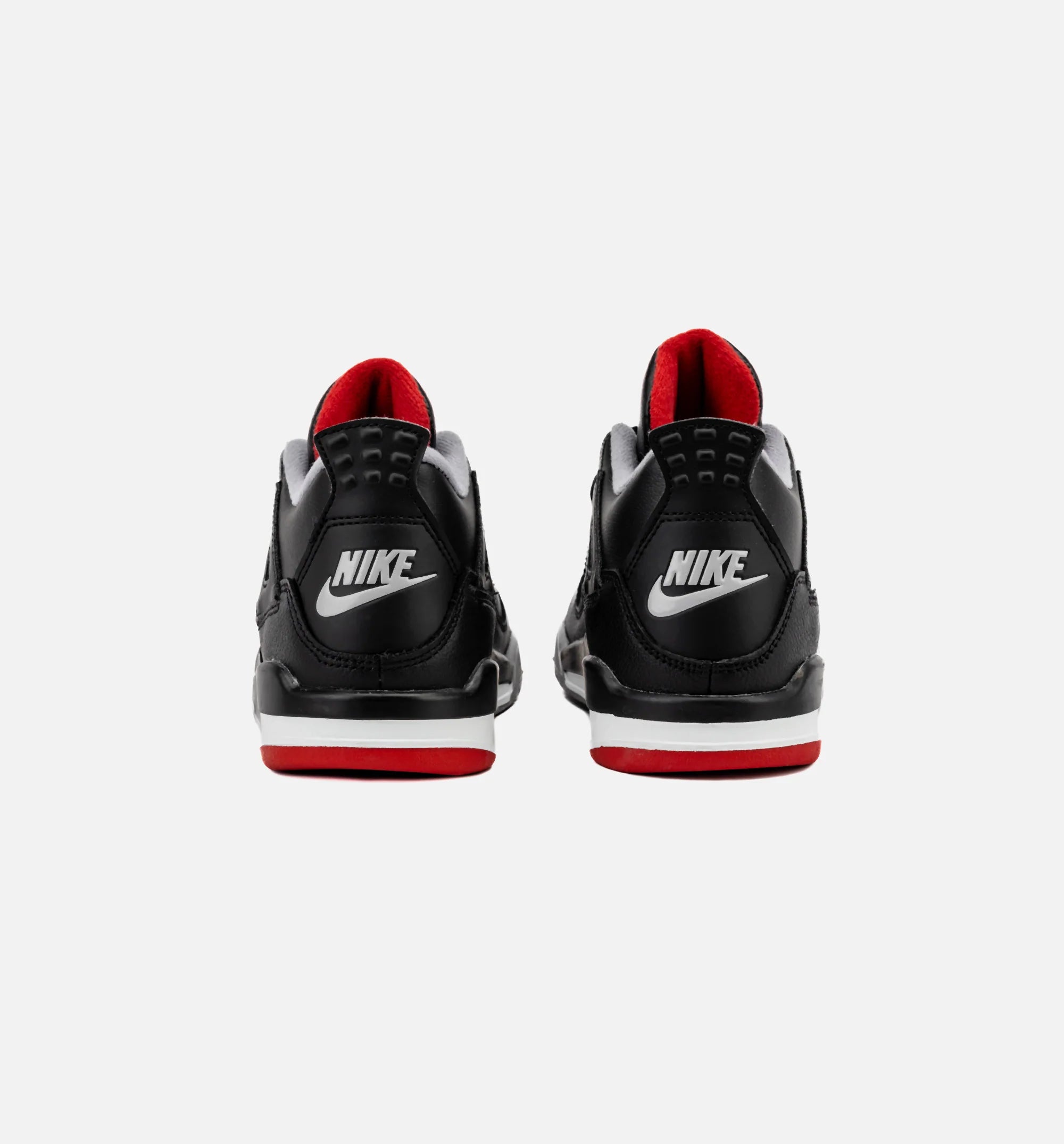 Air Jordan 4 Retro Bred Reimagined Preschool Lifestyle Shoe Black Fire Red Cement Grey Summit White