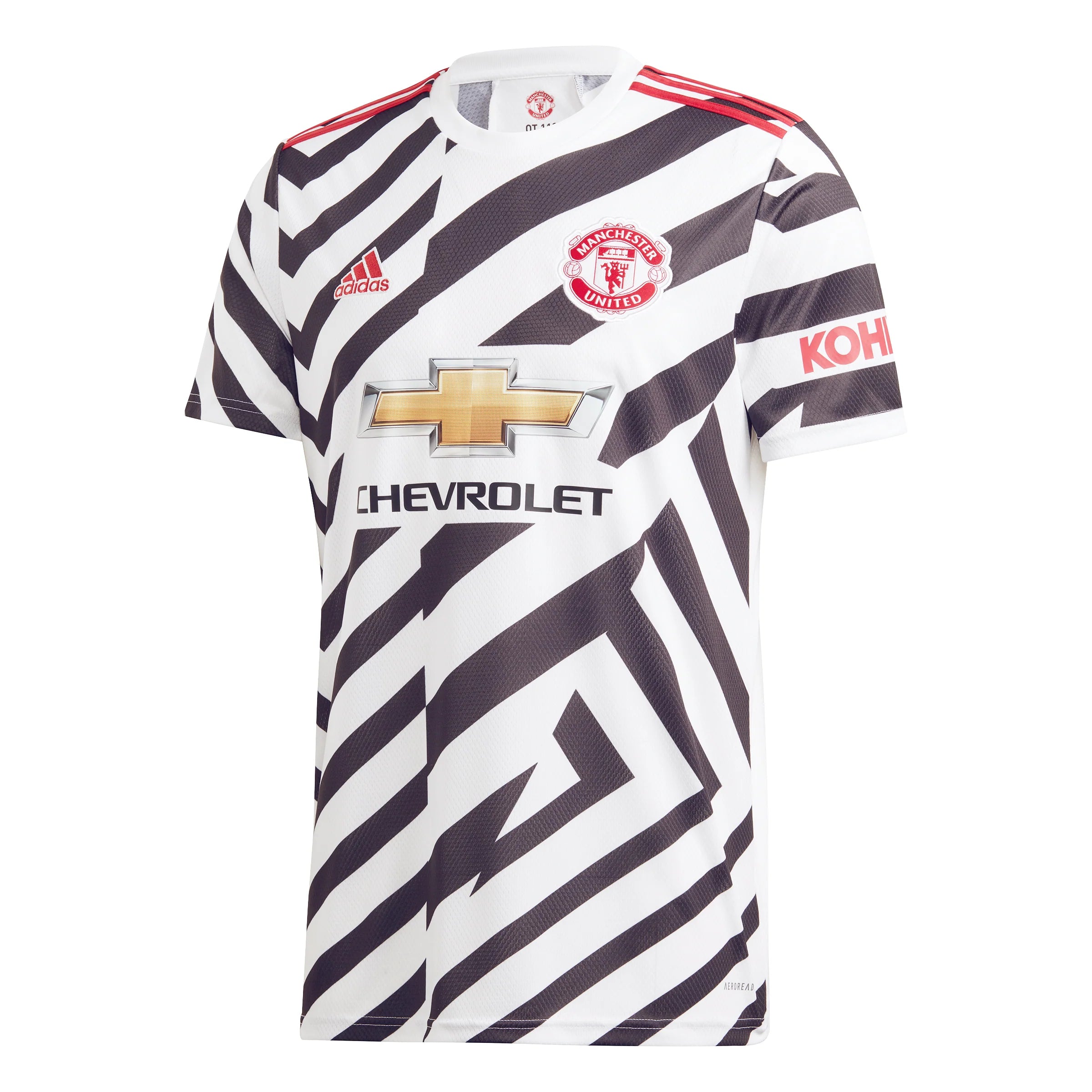 adidas Manchester United 20 21 Third Jersey White Black