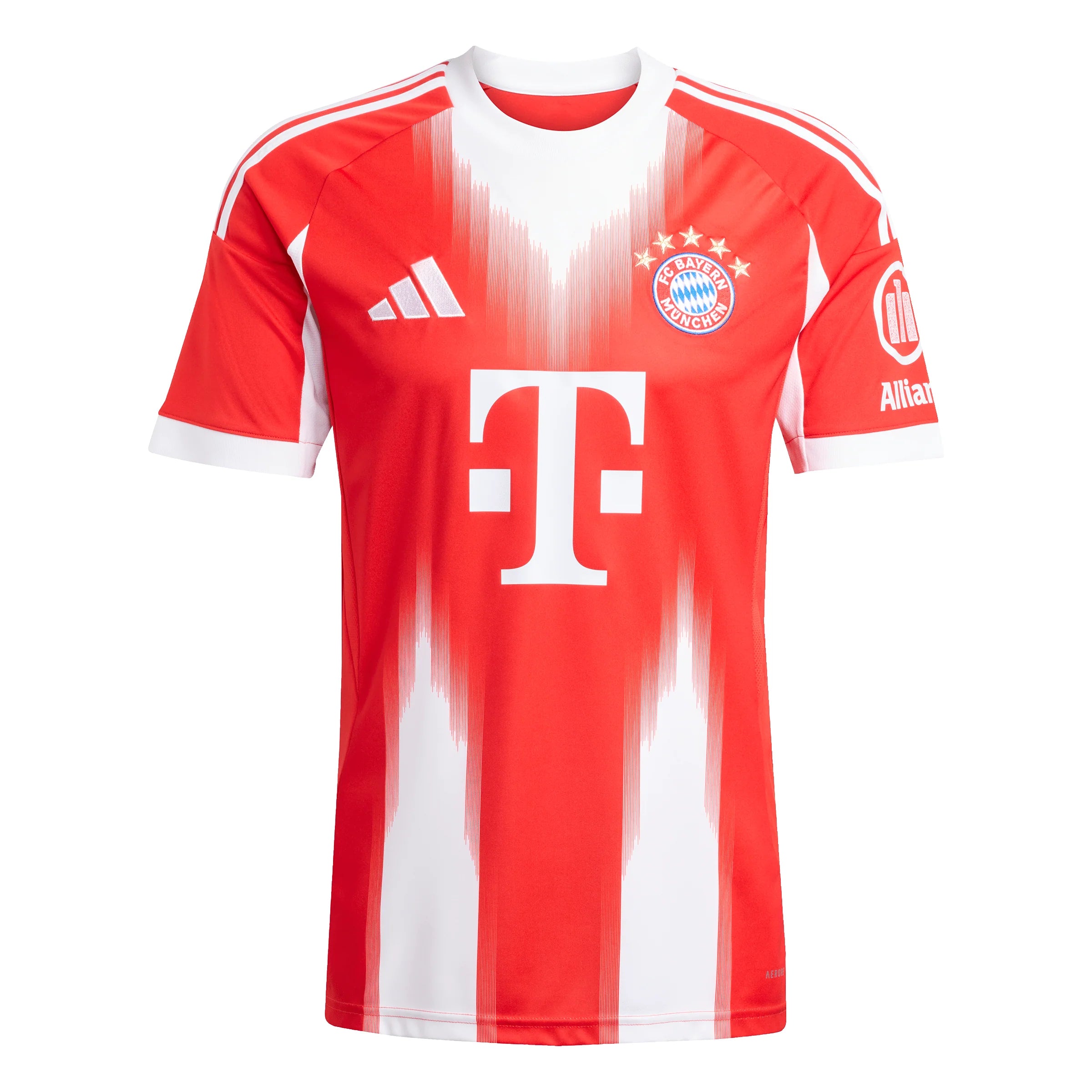 adidas Mens FC Bayern Munich Home Soccer Jersey 25 26 Red