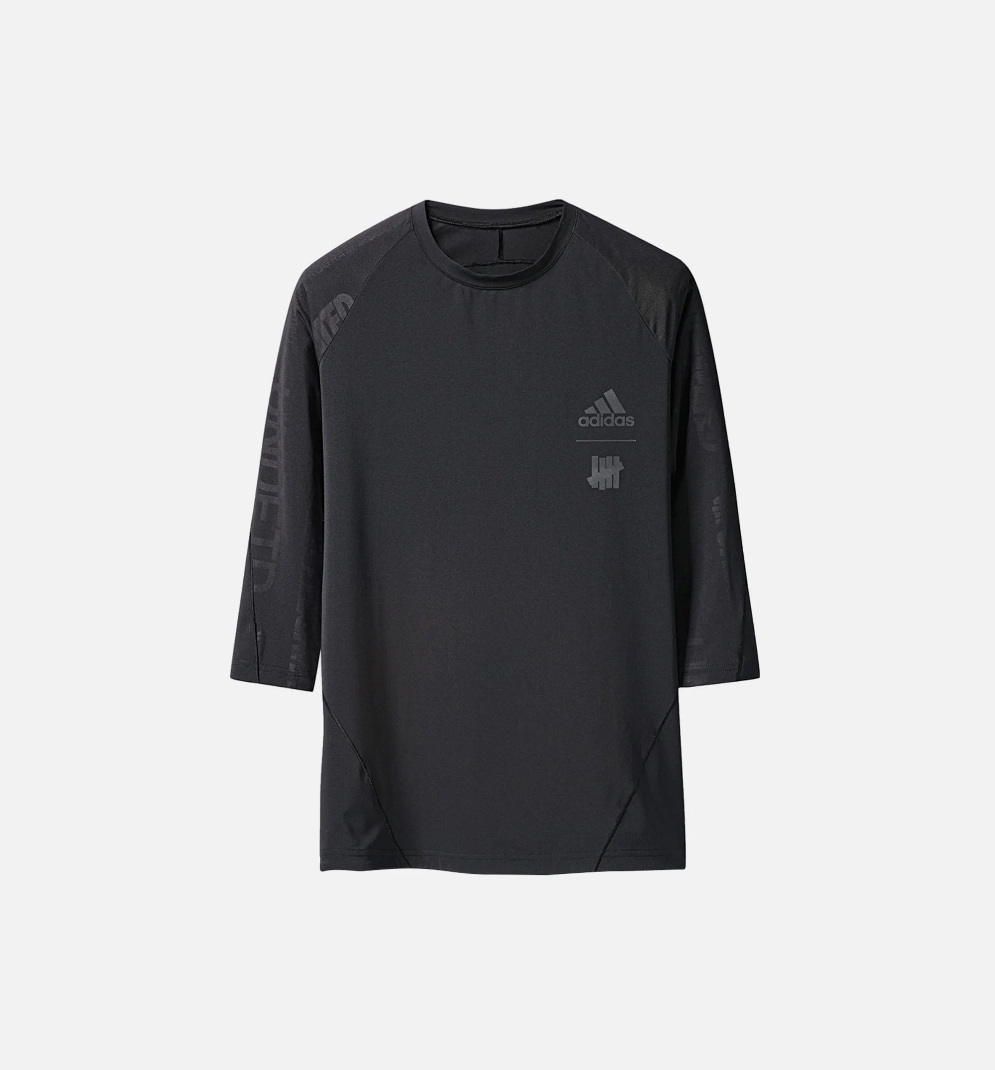 Undftd X adidas Collection Alphaskin Tech 3 4 Mens T Shirt Black Black