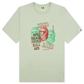 Pigment Three Ape Head Tee Green