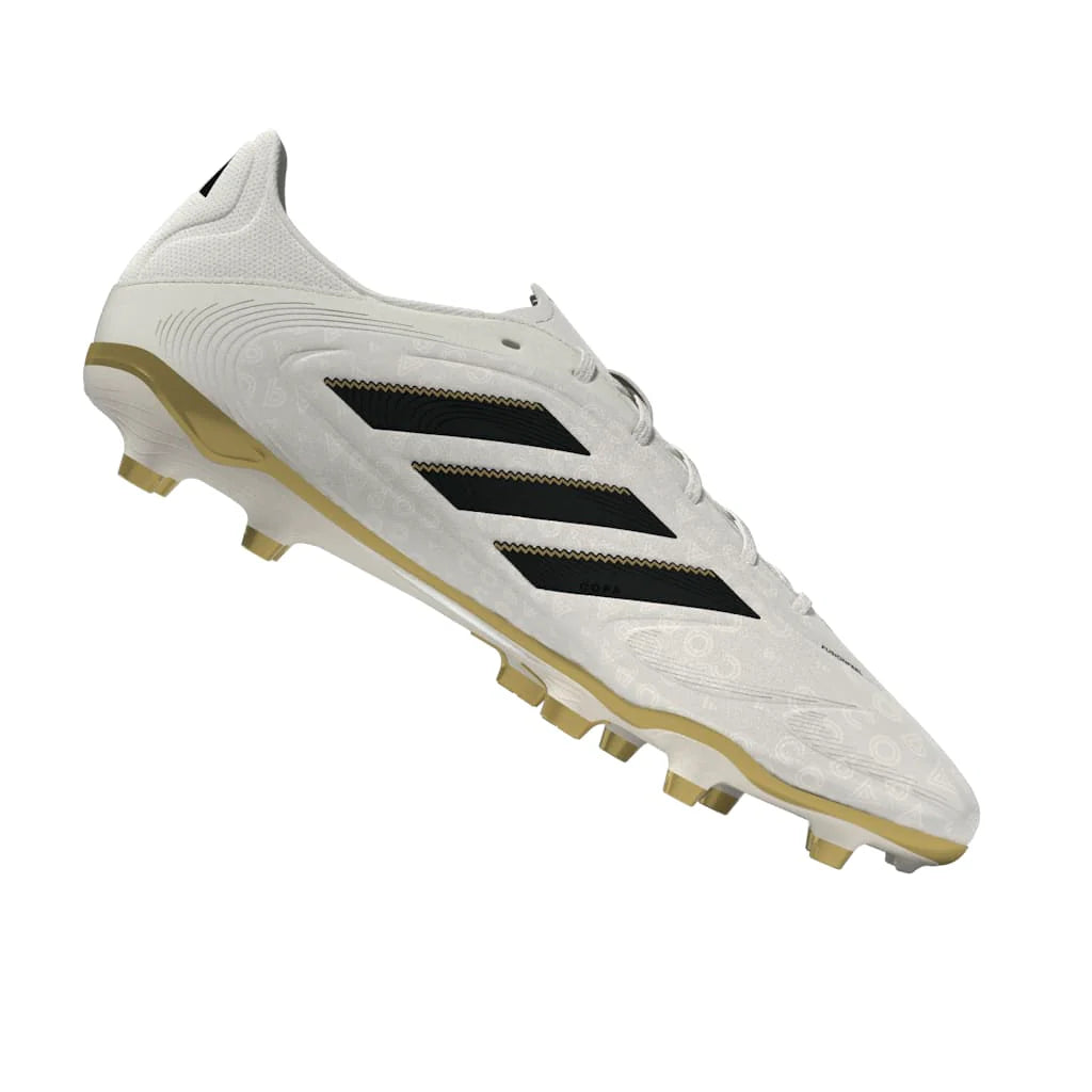 adidas Copa Pure 3 League Firm Multi Ground Boots White Black Gold