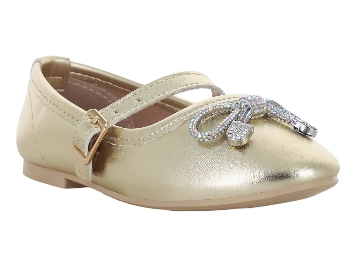 Zapatos Planos 4EVER Metálicos Oro para Niña