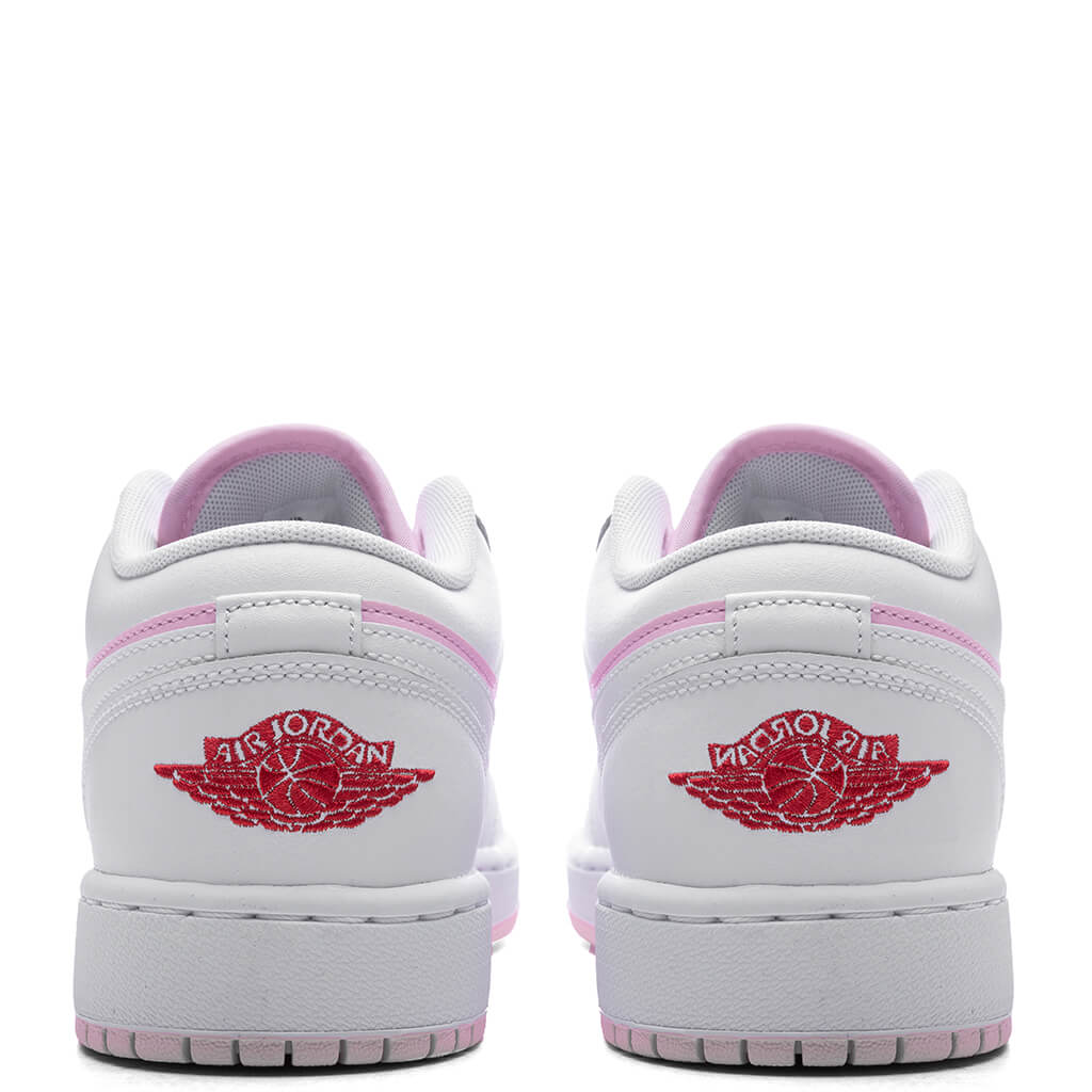 Air Jordan 1 Low GS Pink Foam White Fire Red