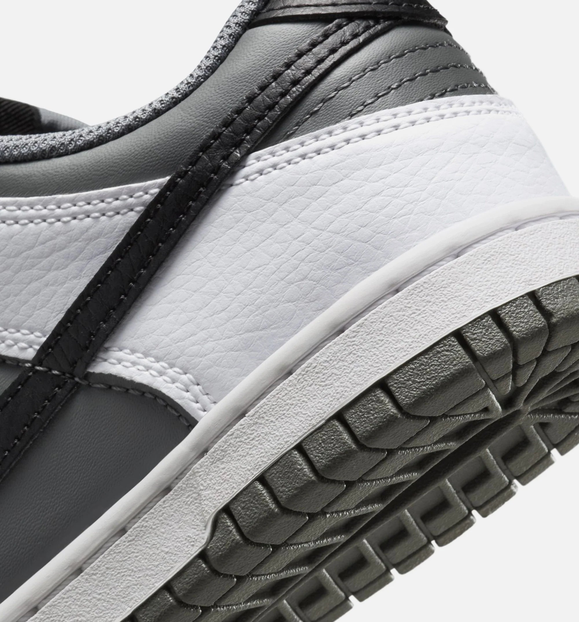 Dunk Low Grade School Lifestyle Shoe White Black Smoke Grey