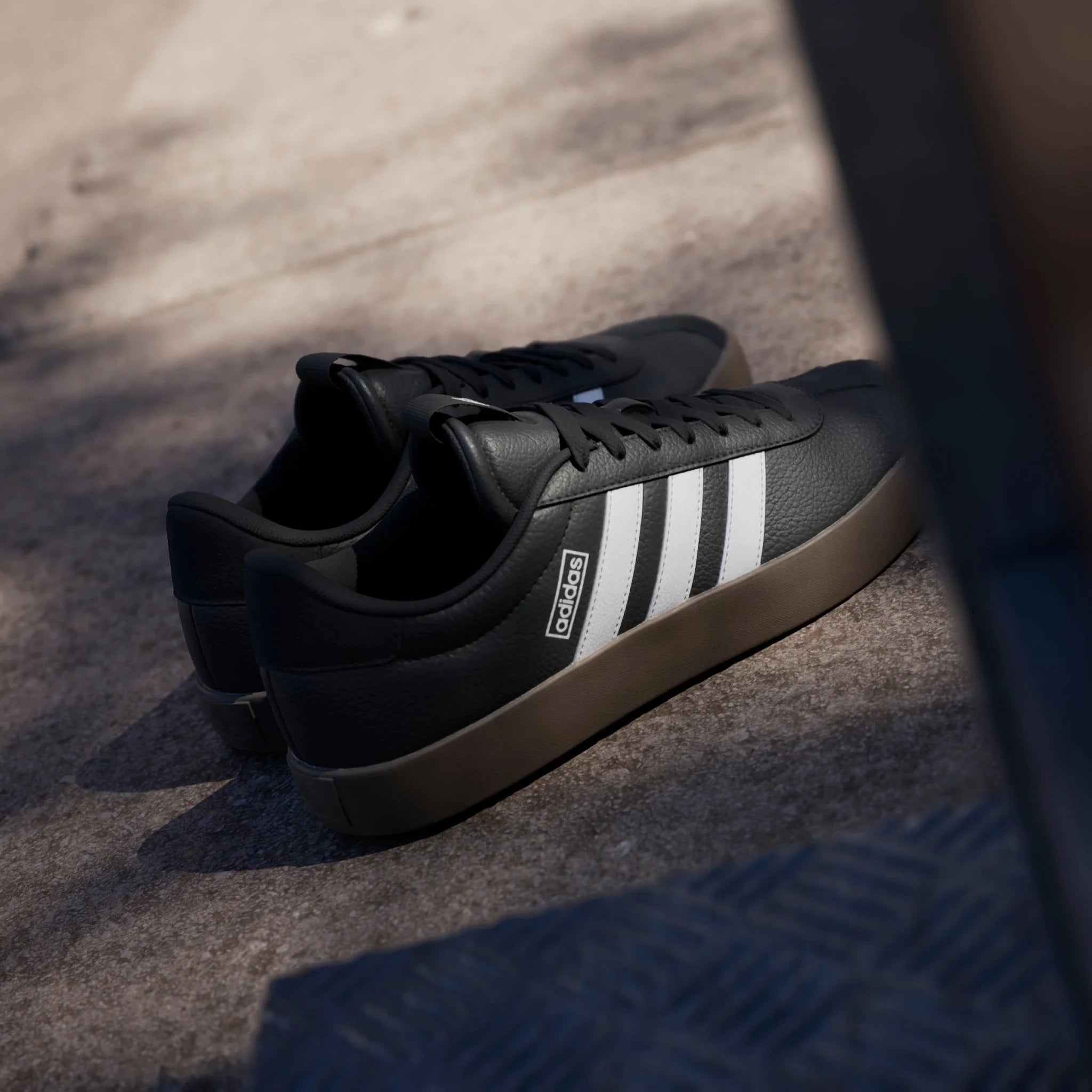 adidas VL Court 30 Shoes Core Black White Gum5