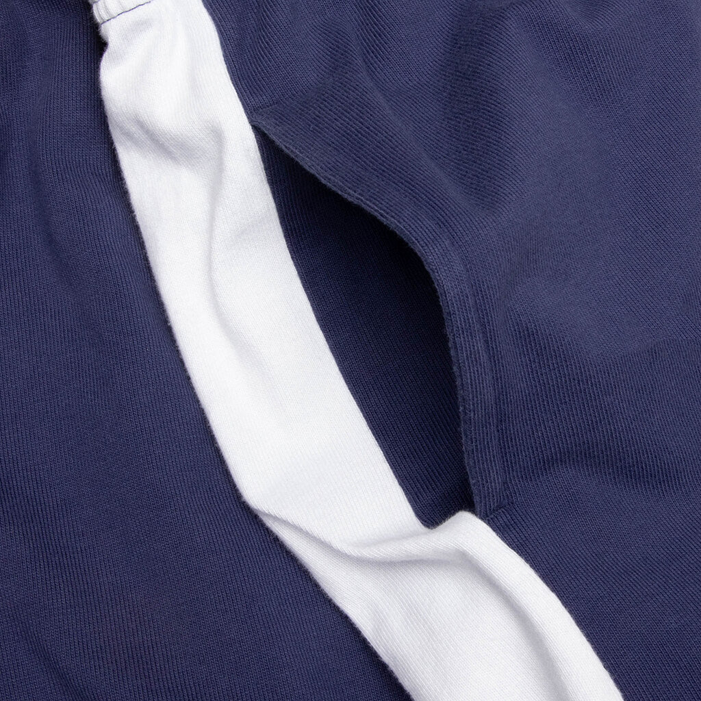 Stripe Jersey Short Blue