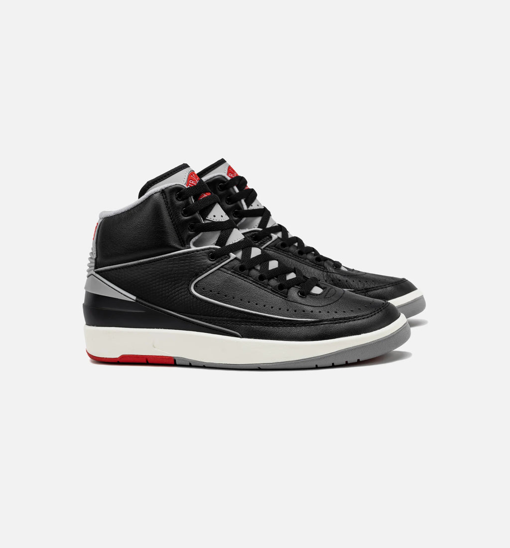 Air Jordan 2 Retro Black Cement Mens Lifestyle Shoe Black Cement Grey Free Shipping